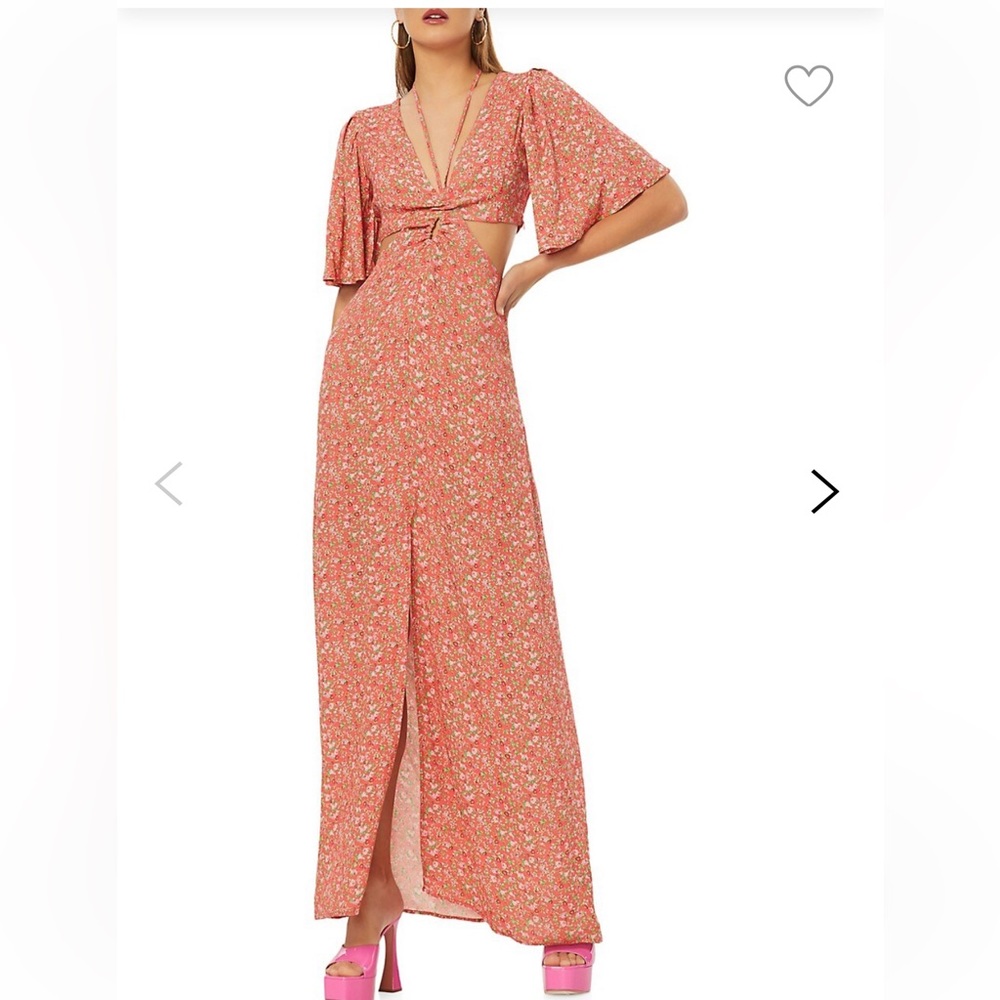 NWT AFRM Savvy Cutout Halter Maxi Dress